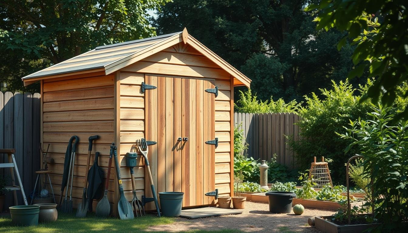 Geräteschuppen Holz selber bauen – DIY Anleitung