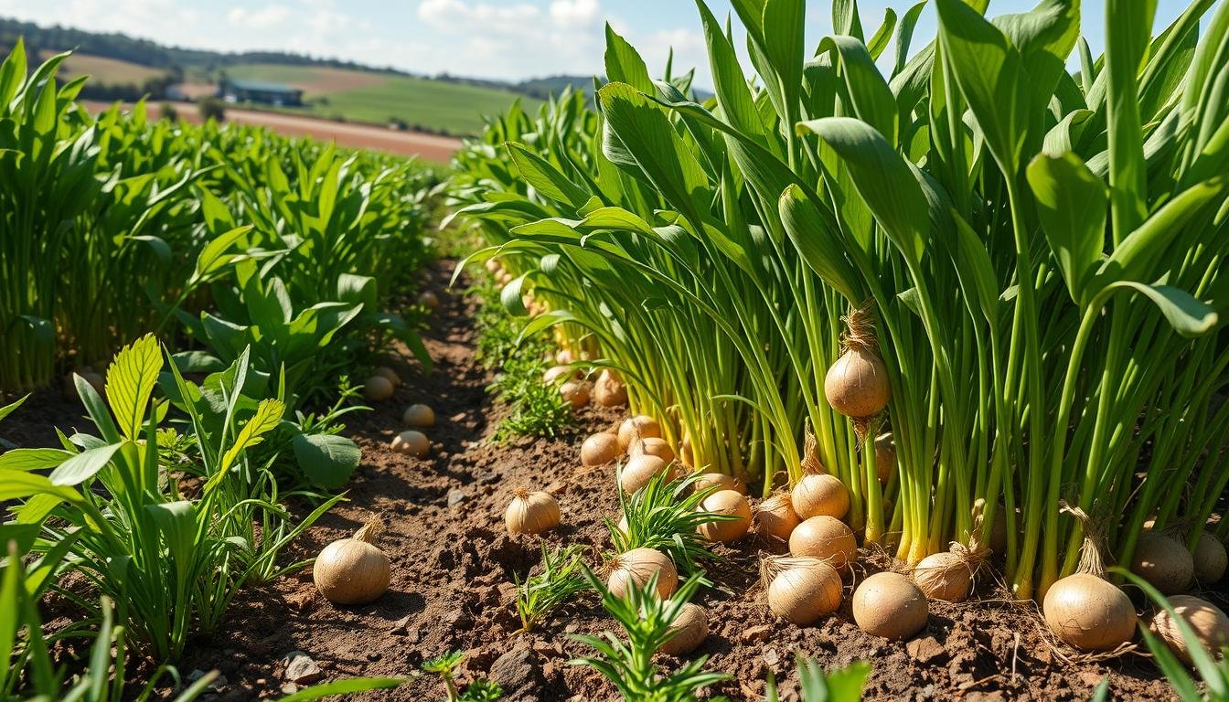 Kartoffeln und Zwiebeln Pflanzenschutz