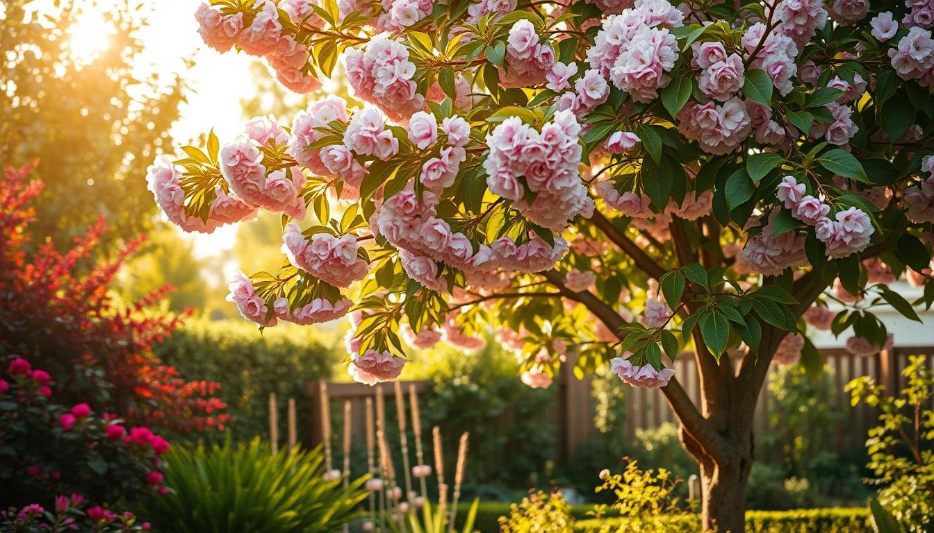 Kirschpflaume in kleinem Garten